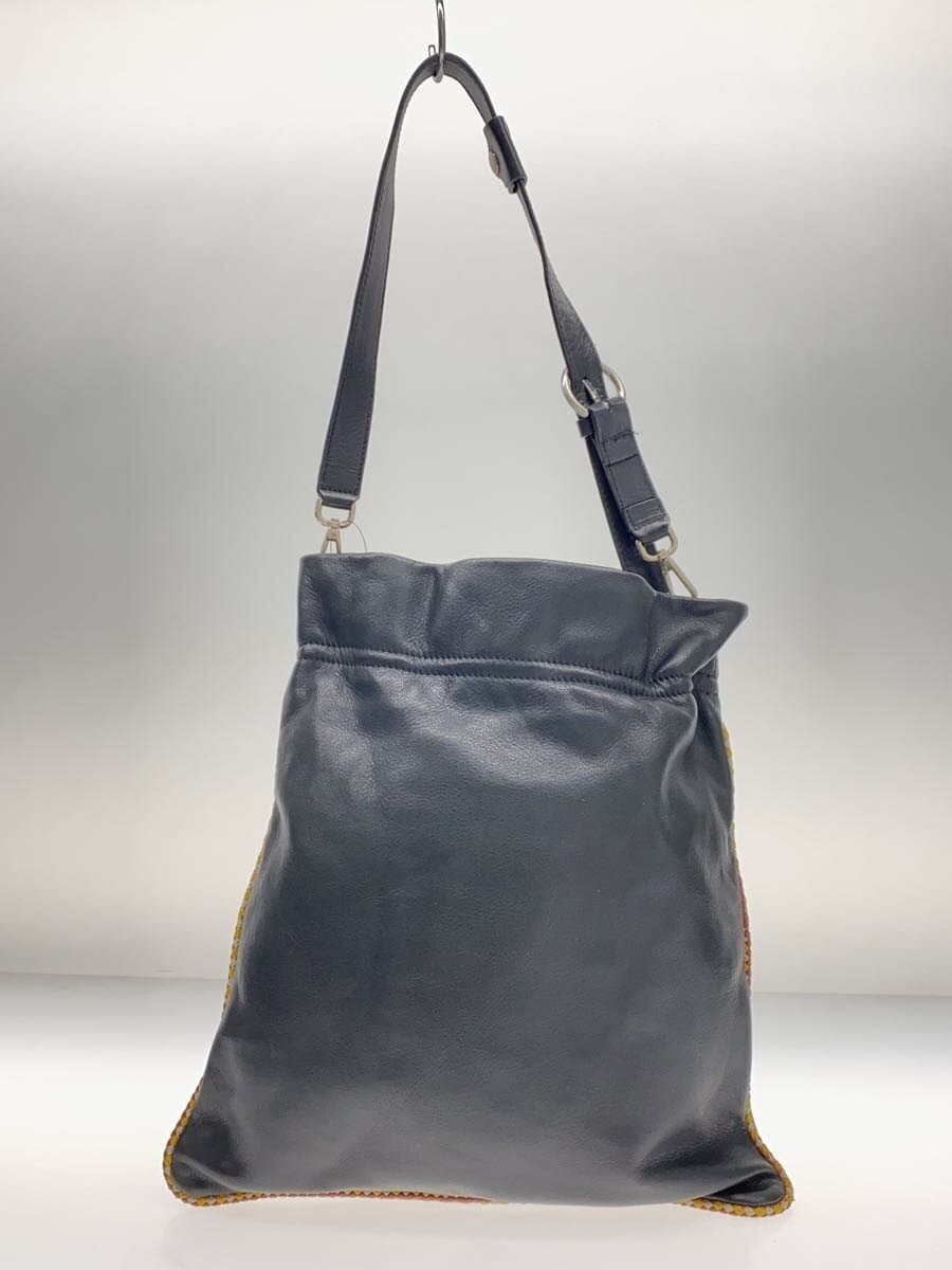 GIANNI CHIARINI Shoulder Bag Leather BLK Solid 3