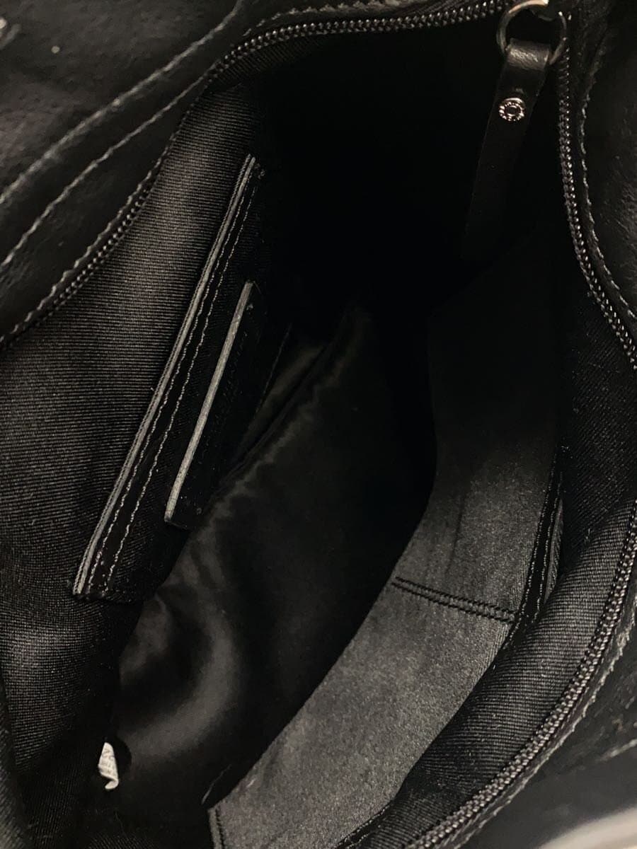 GIANNI CHIARINI Shoulder Bag Leather BLK Solid 6