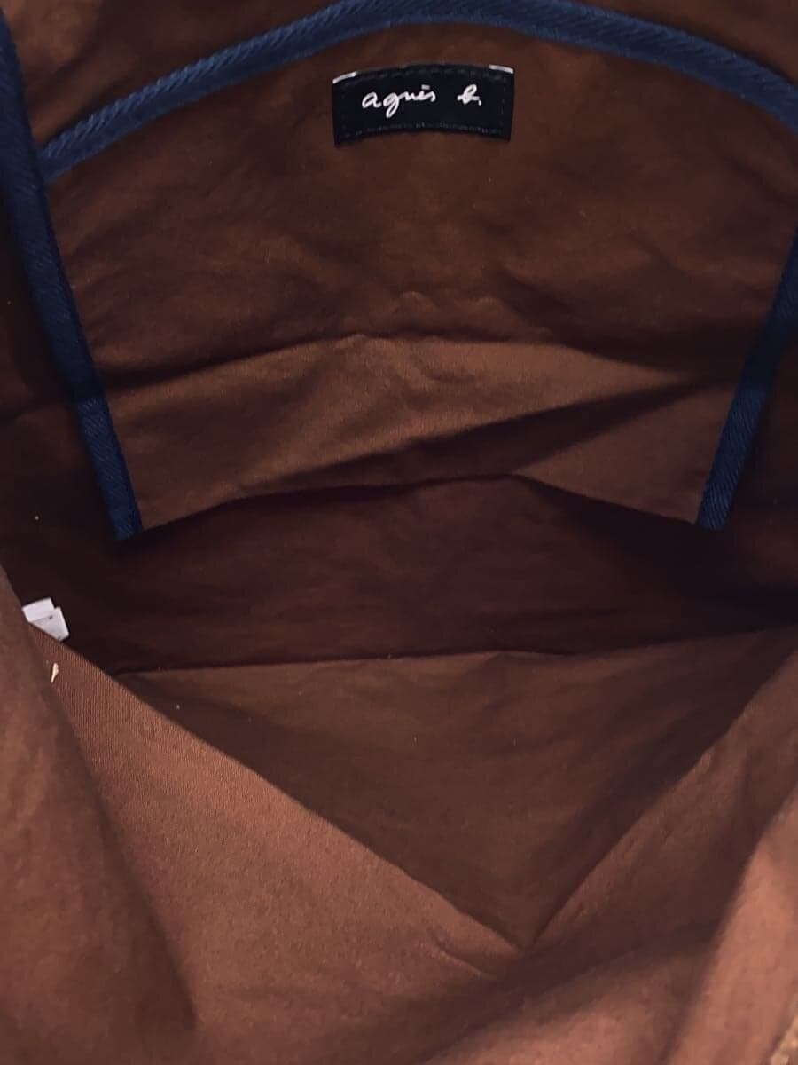 agnes b. Tote Bag Cotton BRW NS05B-01 6