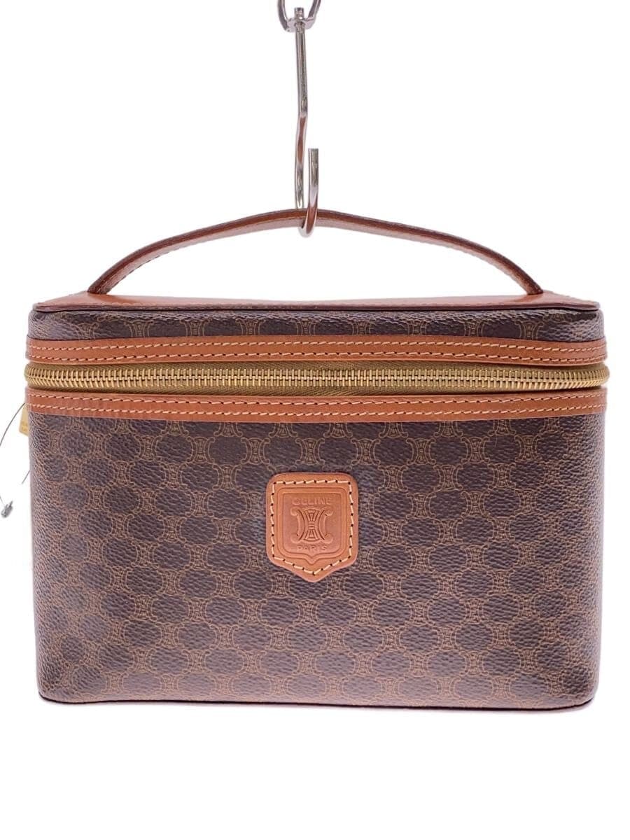 CELINE Macadam Vanity Bag Handbag PVC BRW