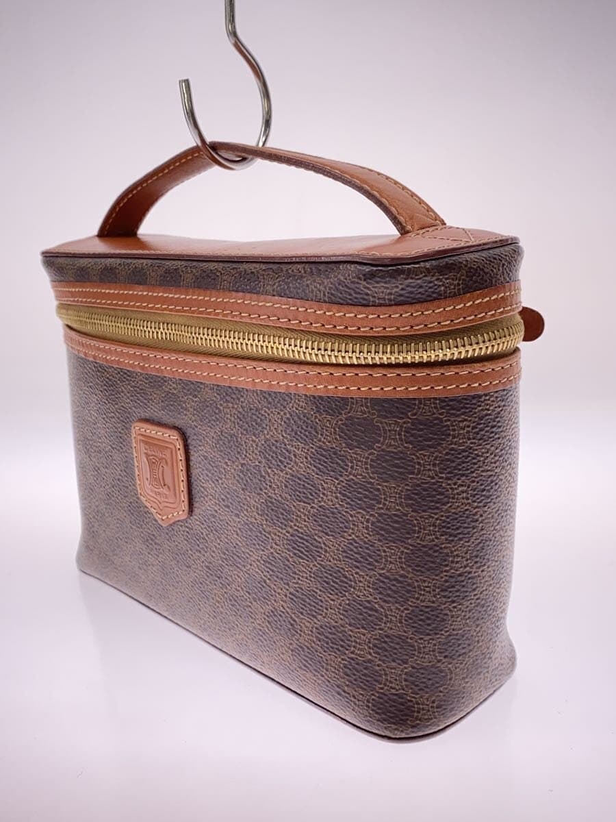 CELINE Macadam Vanity Bag Handbag PVC BRW 2