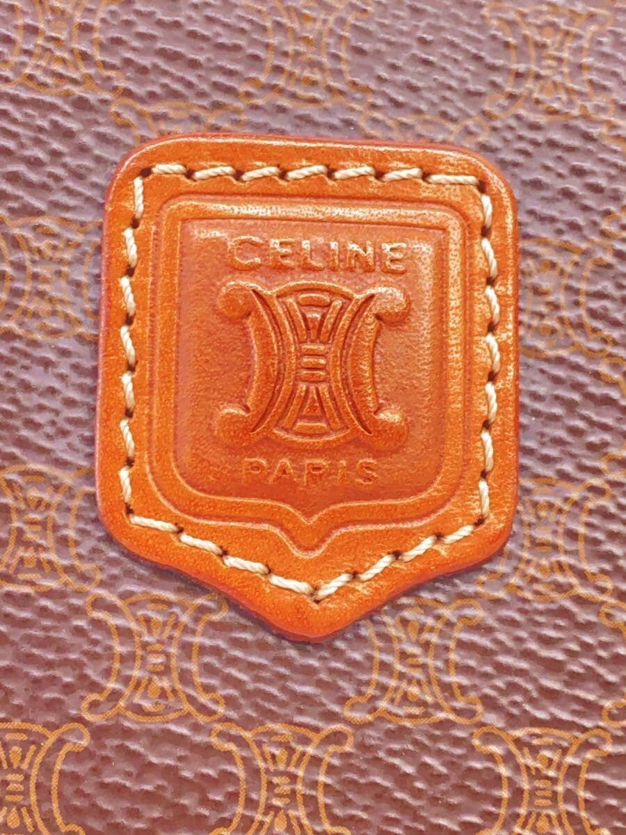 CELINE Macadam Vanity Bag Handbag PVC BRW 5