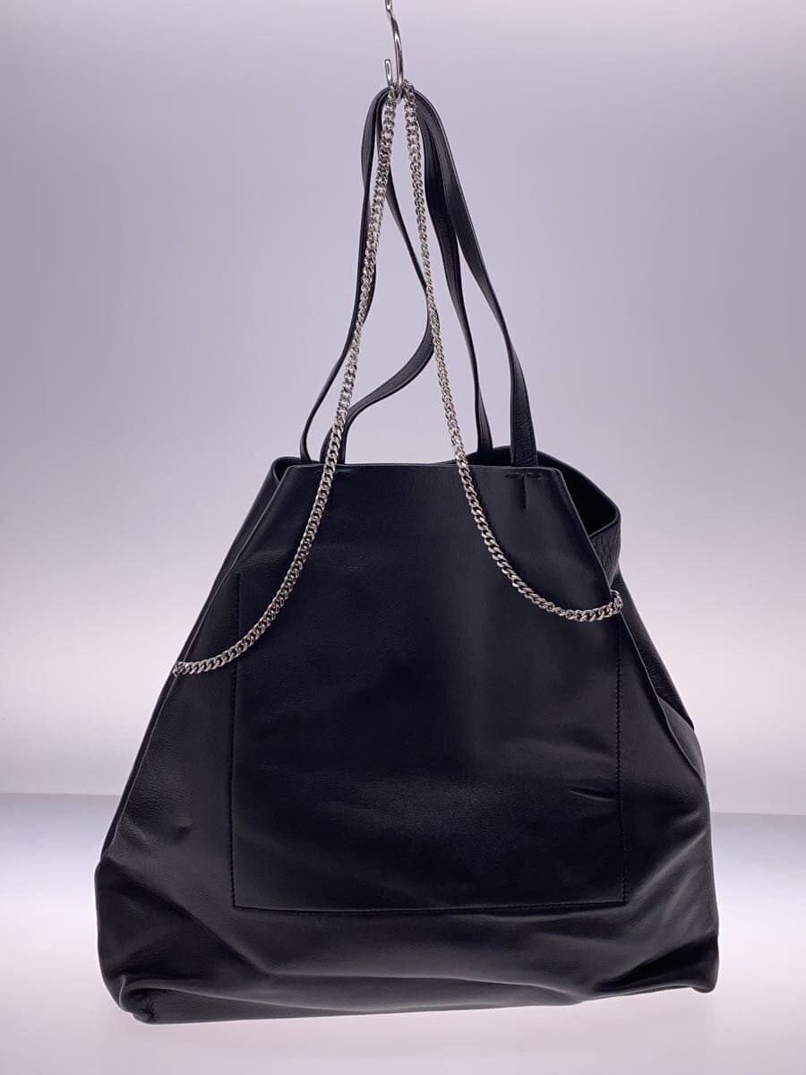 theory Soft Nappa Simple Tote Tote Bag Leather BLK Solid 3