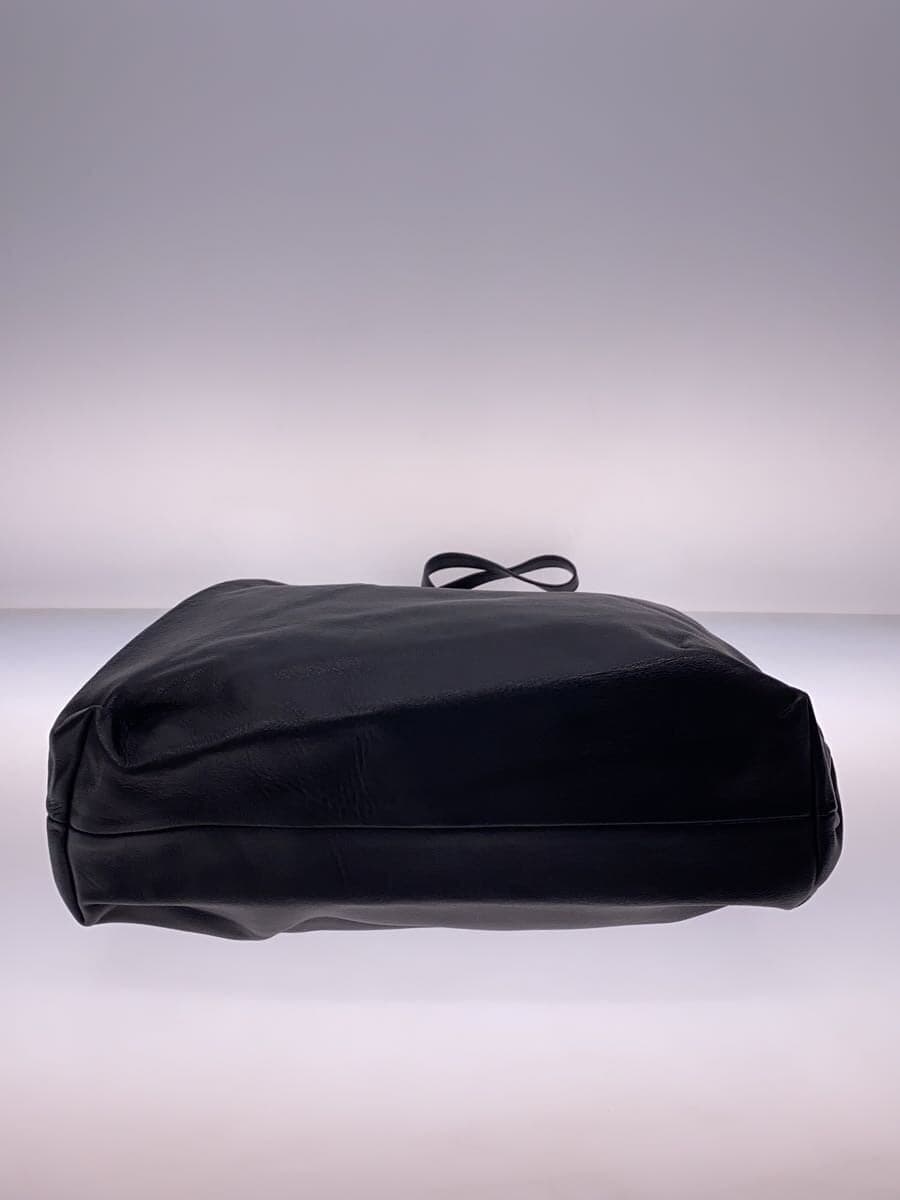 theory Soft Nappa Simple Tote Tote Bag Leather BLK Solid 4