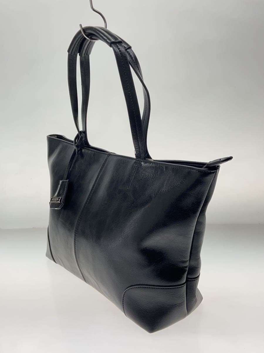 RE Gi STA Tote Bag Leather BLK Solid 2