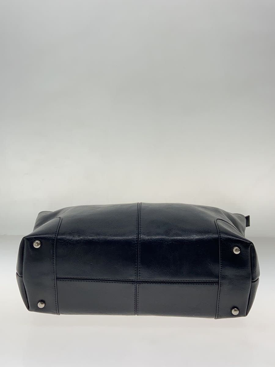 RE Gi STA Tote Bag Leather BLK Solid 4