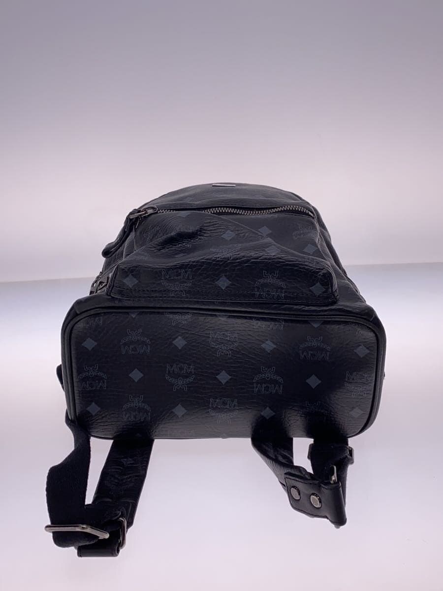 MCM Stark Side Studs Visetos Backpack PVC BLK 4