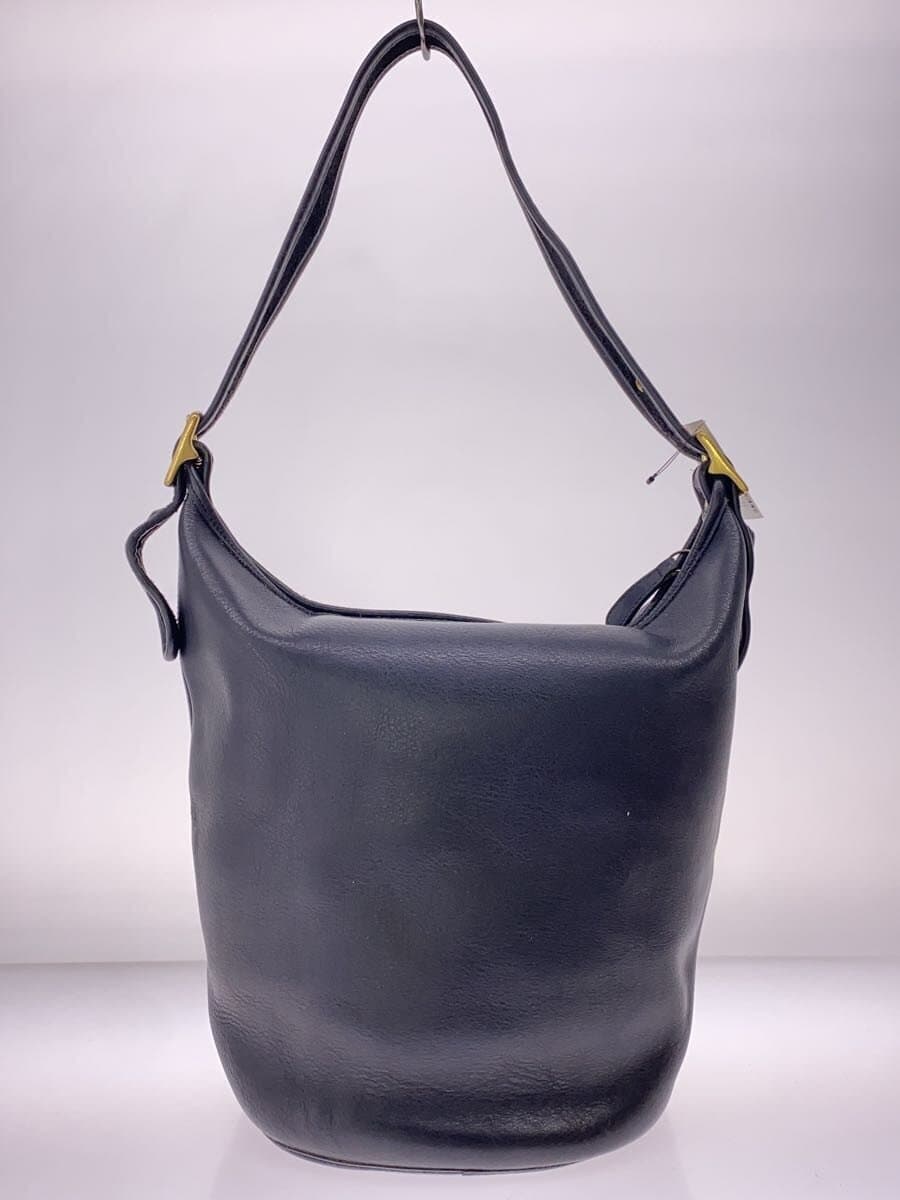 COACH Shoulder Bag Leather BLK Solid 9085 3