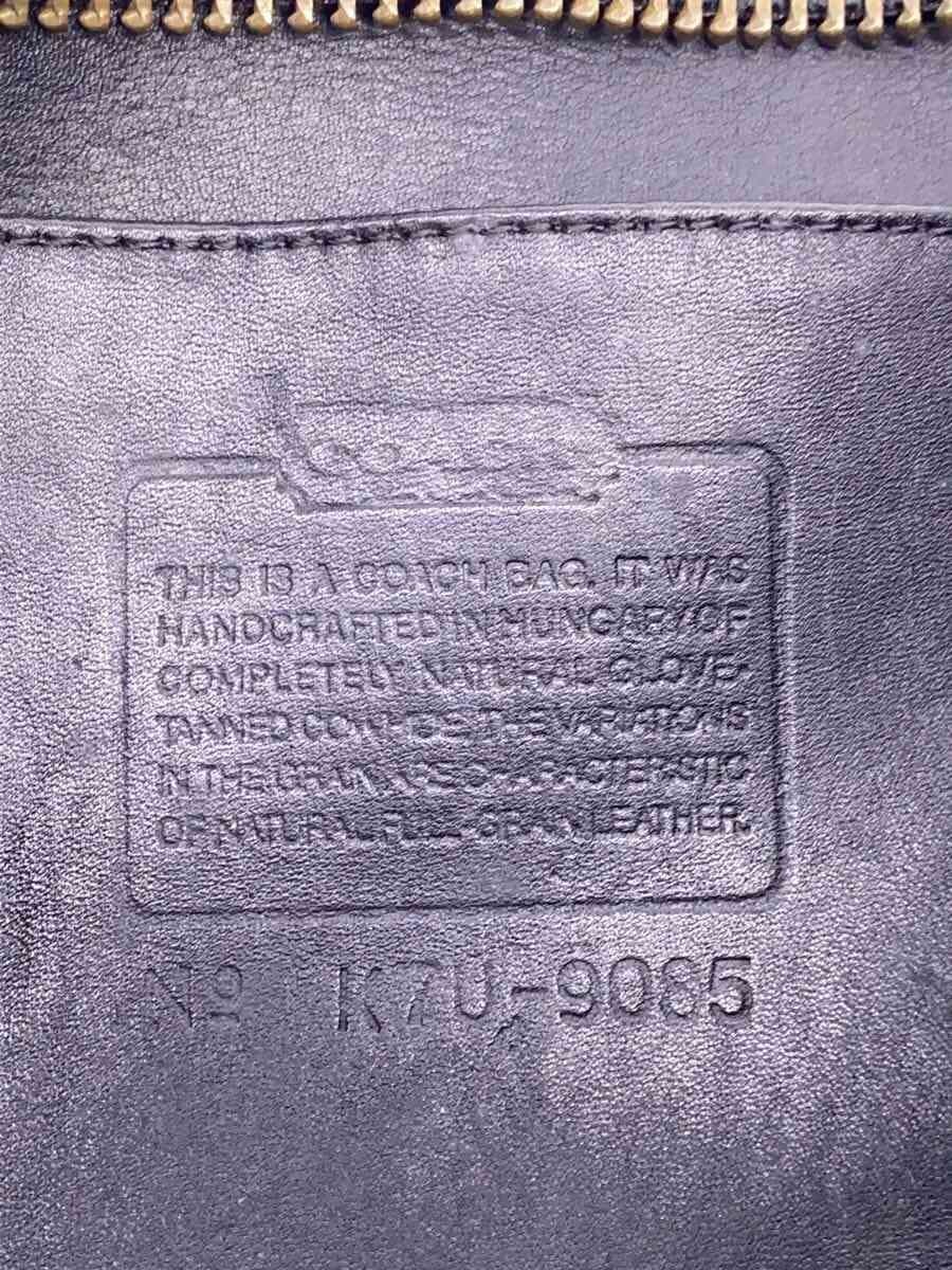 COACH Shoulder Bag Leather BLK Solid 9085 5