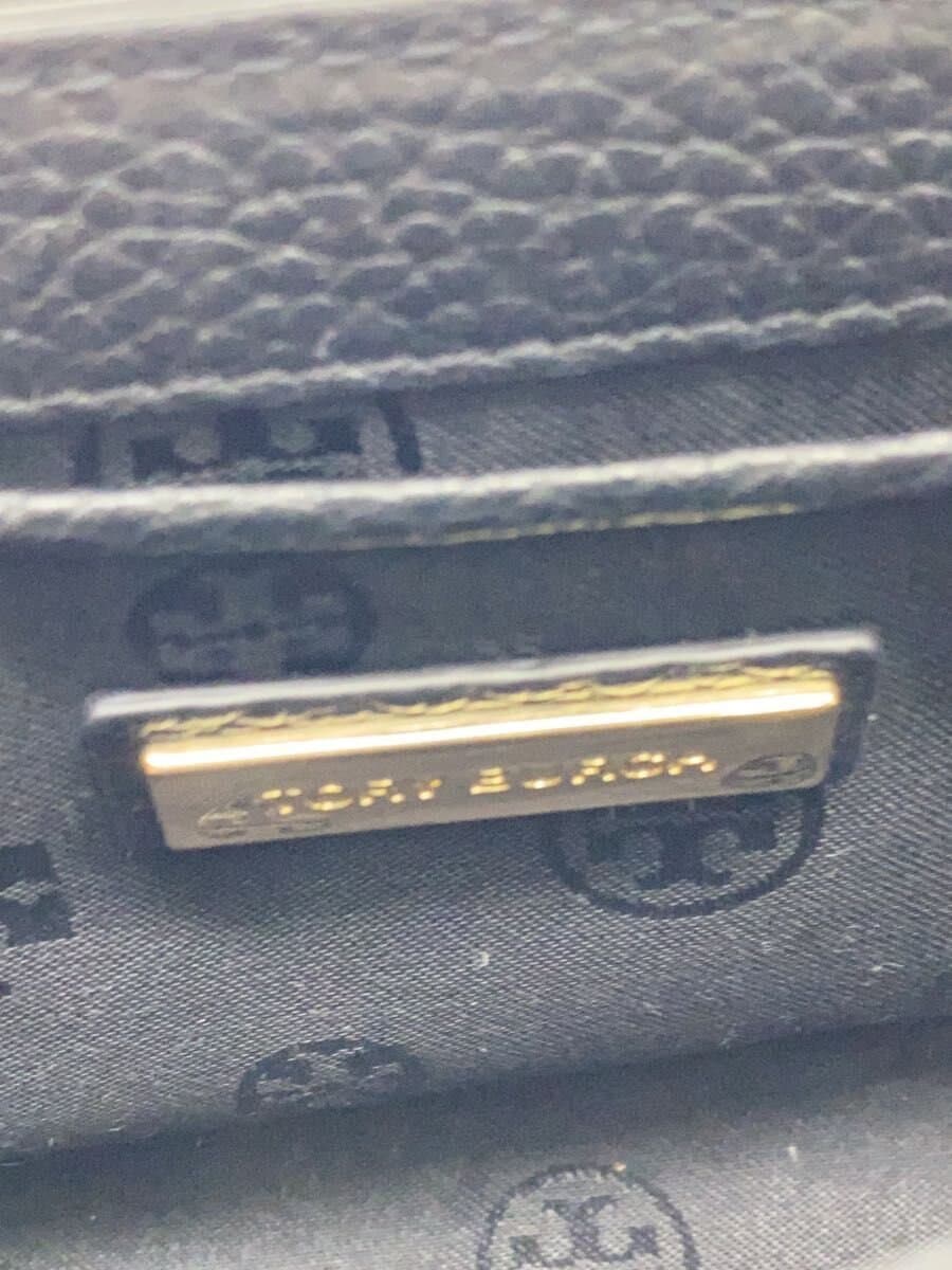 TORY BURCH Shoulder Bag Leather BLK Solid 5