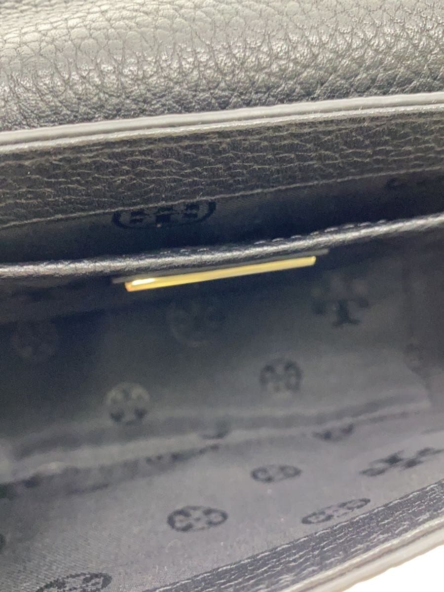 TORY BURCH Shoulder Bag Leather BLK Solid 6