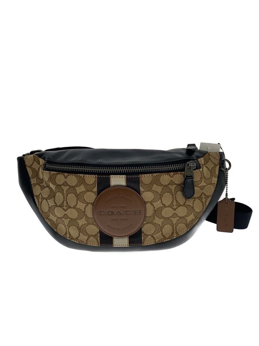 COACH Signature Waist Bag Canvas BEG 4119
