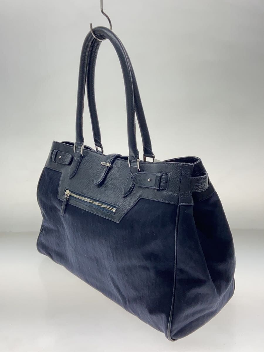 PELLE MORBIDA Maiden Voyage Boston Bag Leather Navy 2