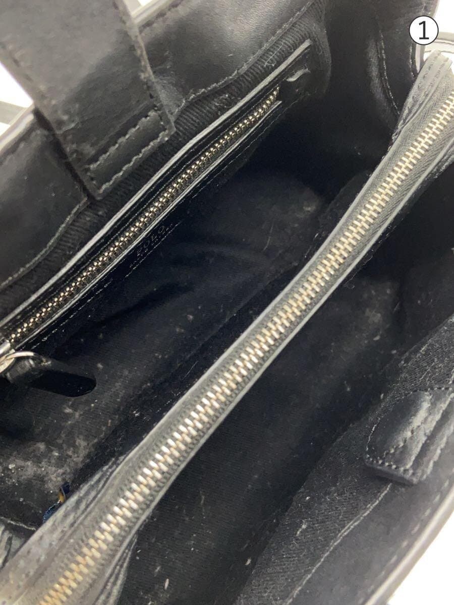 POLO RALPH LAUREN 2-Way Handbag Leather Black 6