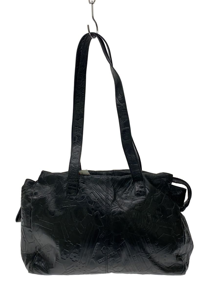 Diesel Fashion handbag leather BLK all-over pattern