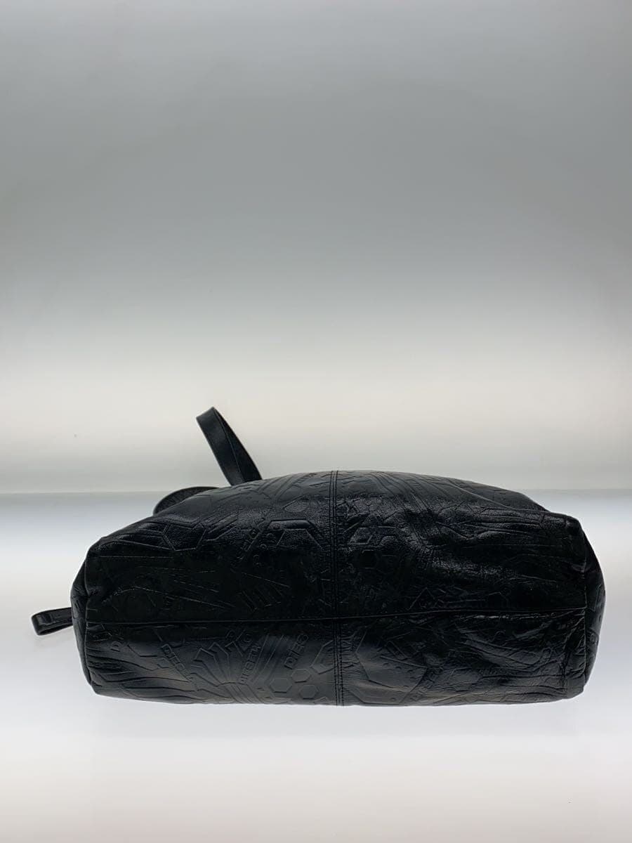 Diesel Fashion handbag leather BLK all-over pattern 4