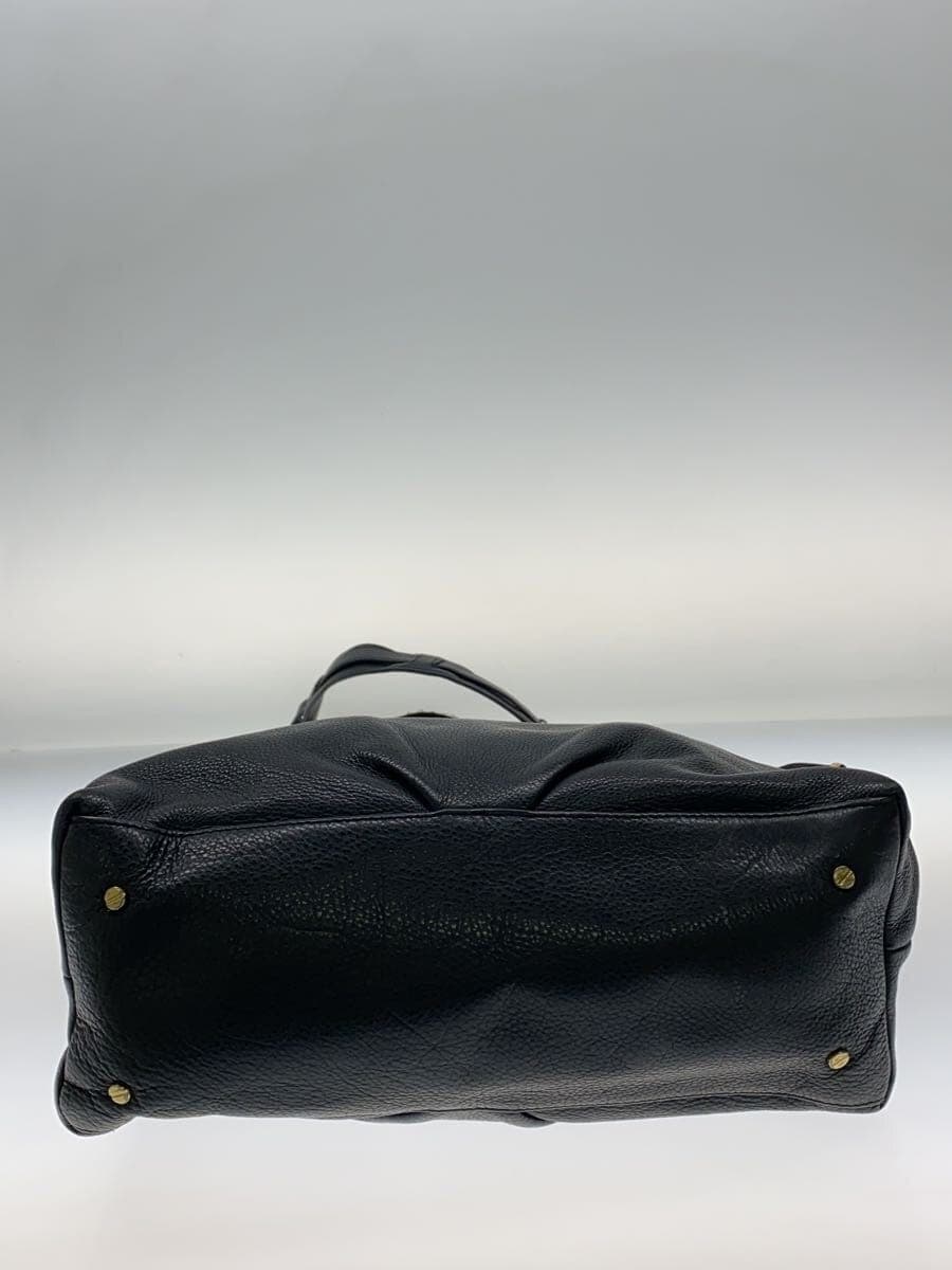 TORY BURCH 2WAY Shoulder Bag Leather BLK Solid Color 4