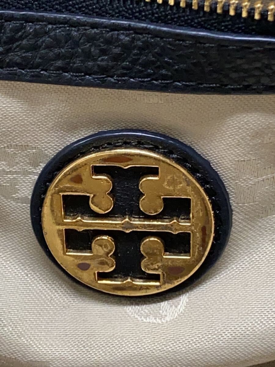 TORY BURCH 2WAY Shoulder Bag Leather BLK Solid Color 5