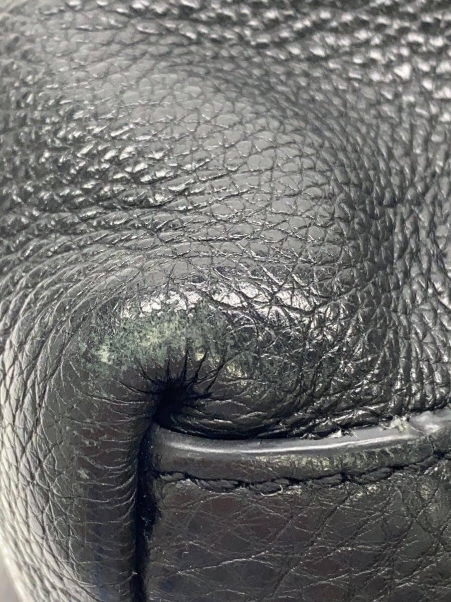 TORY BURCH 2WAY Shoulder Bag Leather BLK Solid Color 7