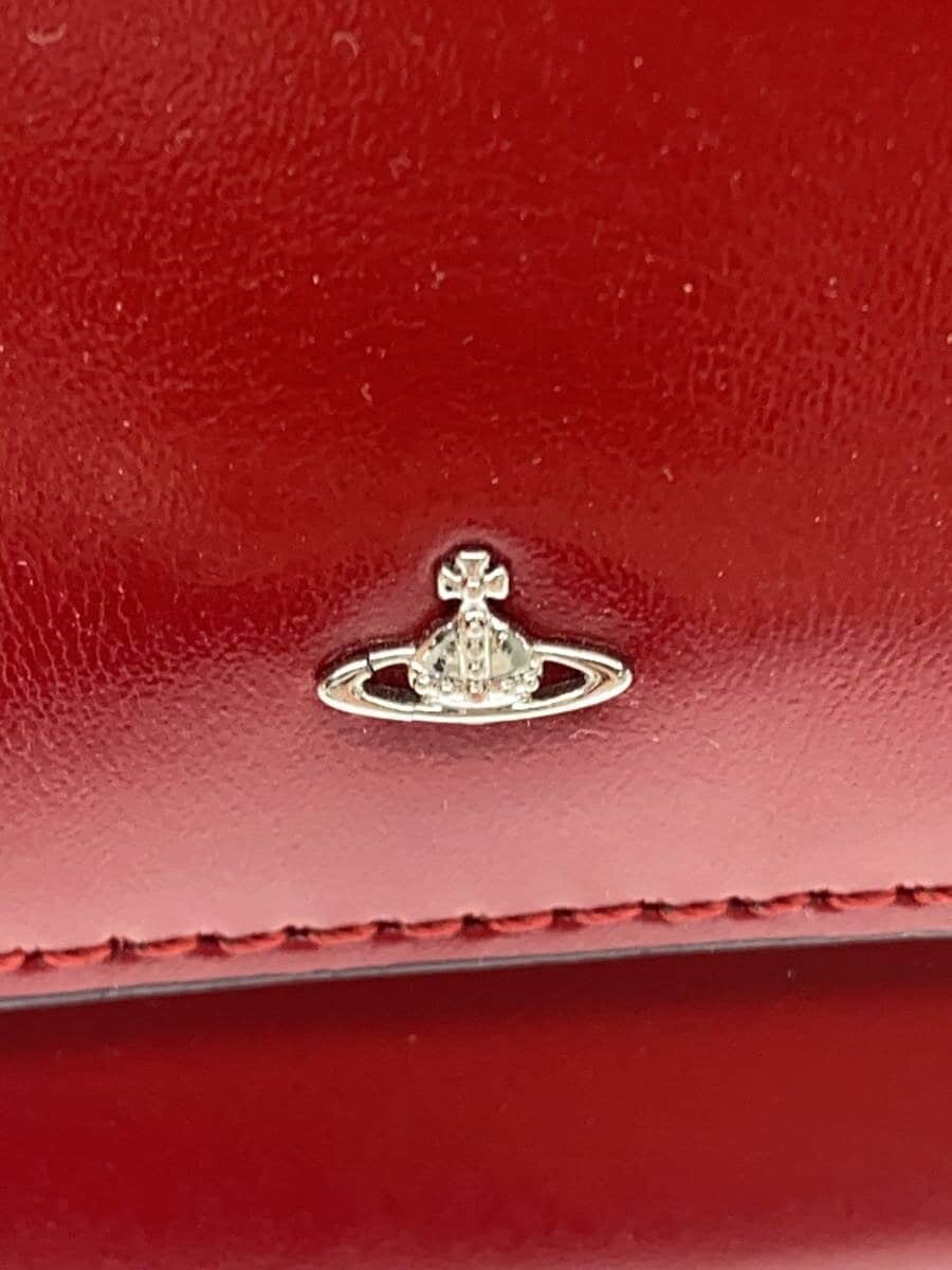 Vivienne Westwood SIMPLE TINY ORB Backpack Leather RED Plain 5