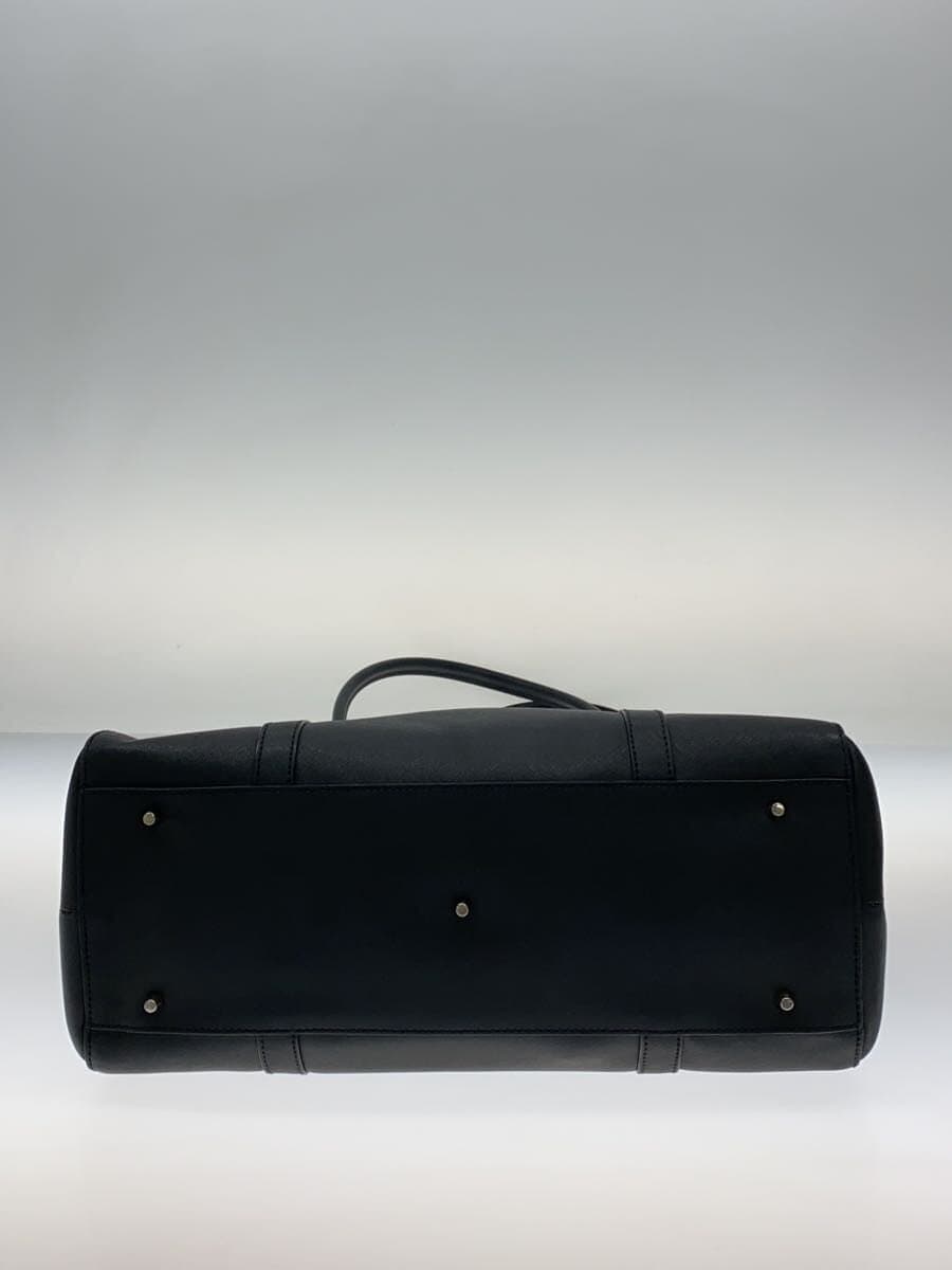 agnes b. bag cowhide BLK plain 4