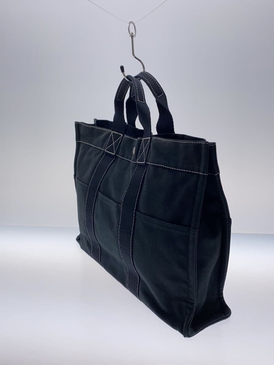 HERMES Tote Bag Canvas BLK 2