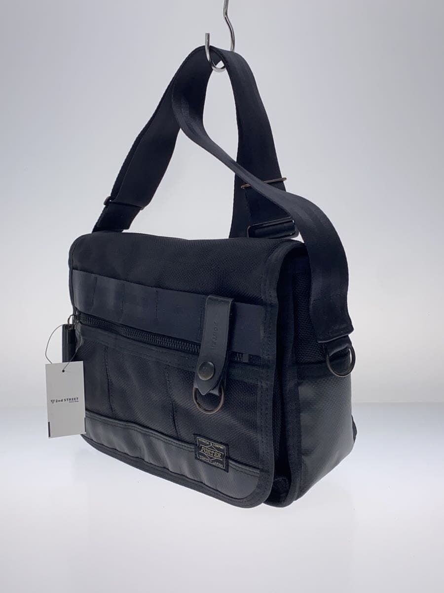 PORTERHEAT Shoulder Bag Canvas BLK 2