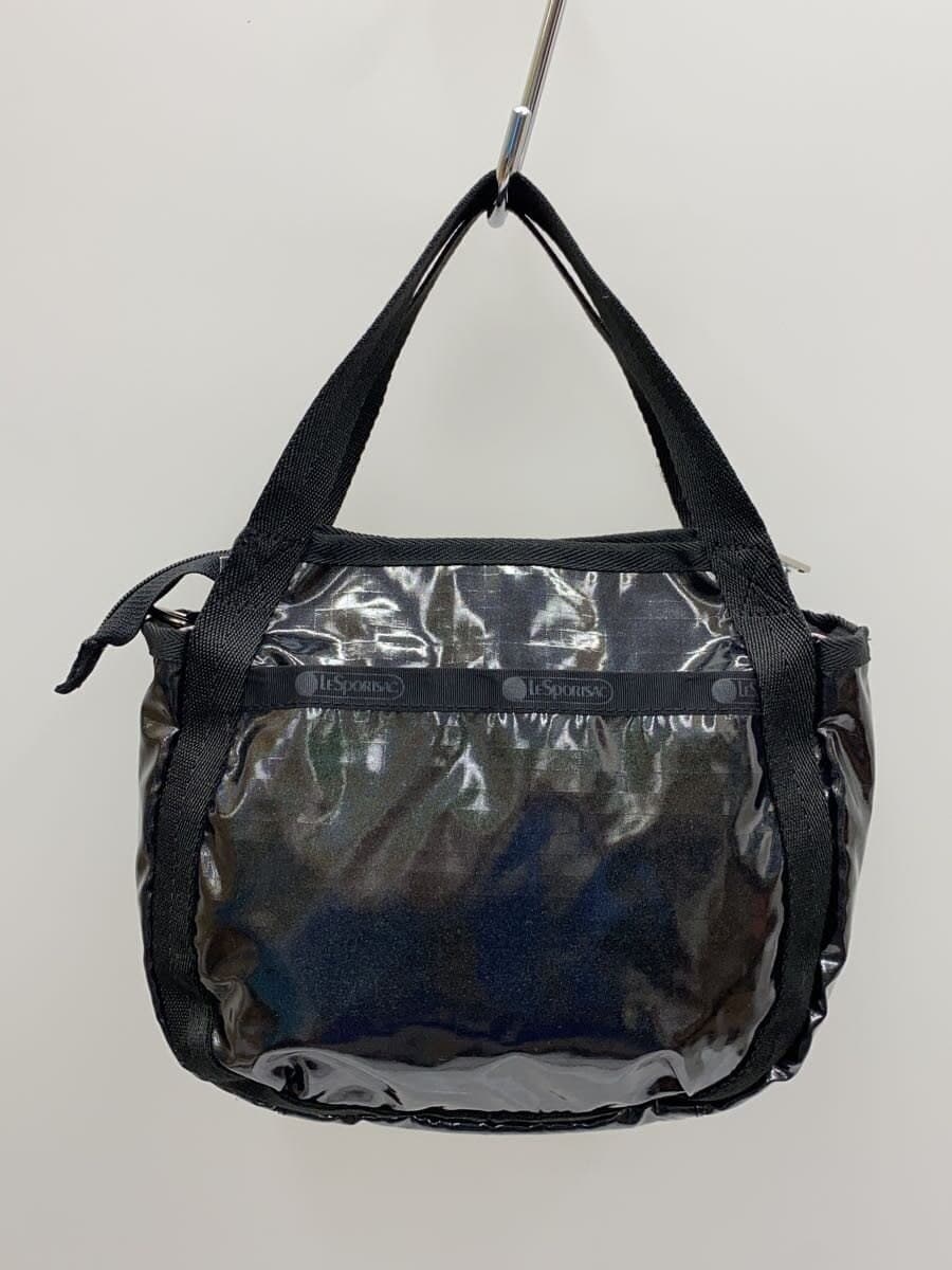 LESPORTSAC Shoulder Bag Patent Leather BLK 9