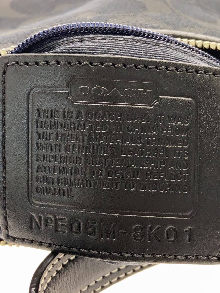 COACH Shoulder Bag -- BLK All-over Print 8K01 5