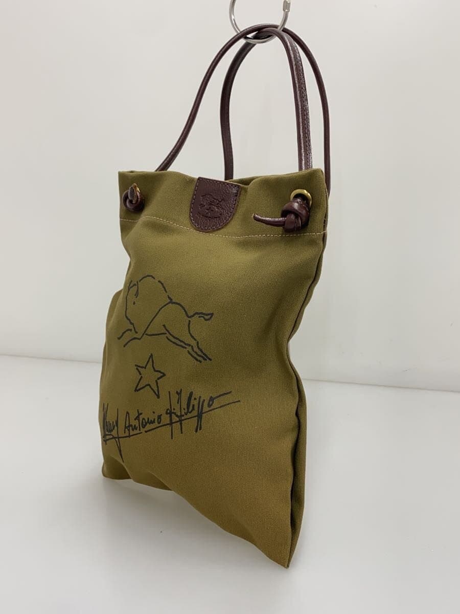 IL BISONTE Shoulder Bag Canvas KHK 2