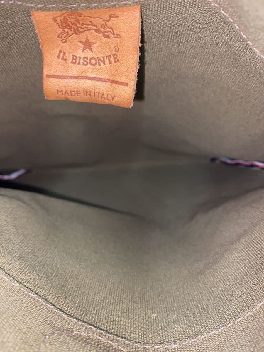IL BISONTE Shoulder Bag Canvas KHK 6