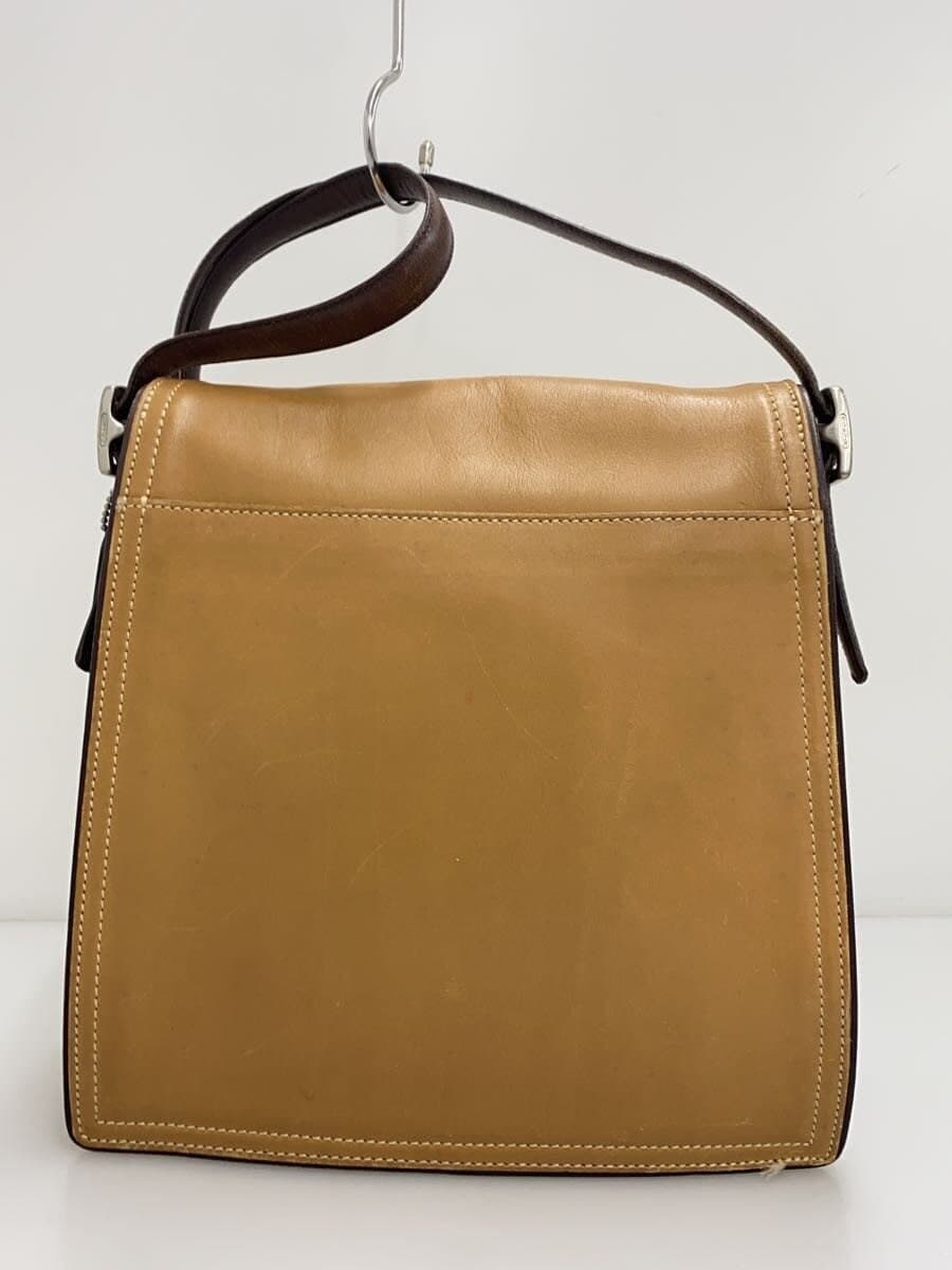 COACH Shoulder Bag Leather CML Solid 3