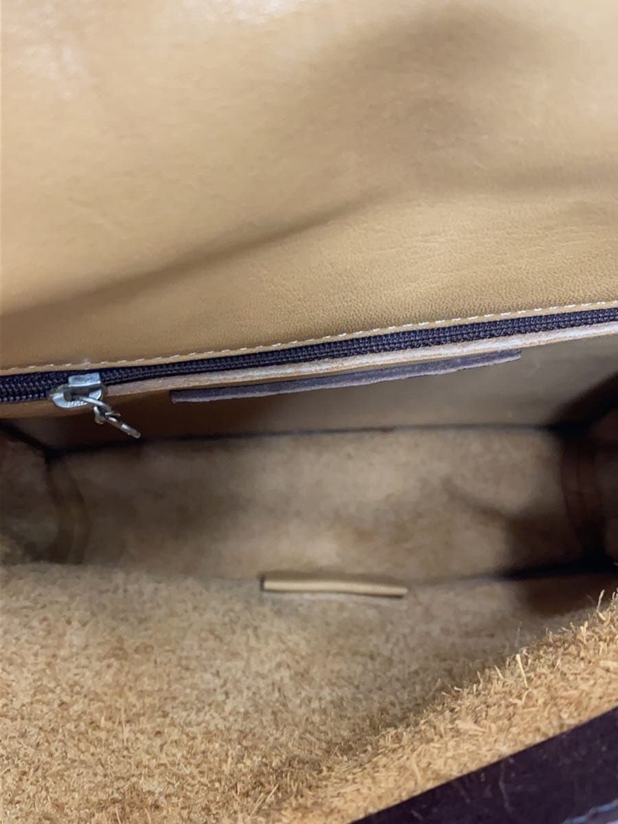 COACH Shoulder Bag Leather CML Solid 6