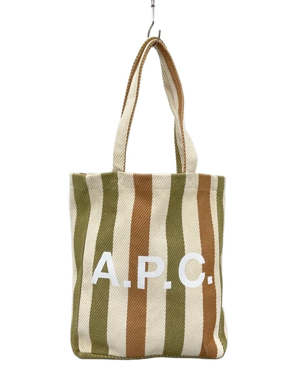 A.P.C. Tote Bag Cotton Multicolor Stripe