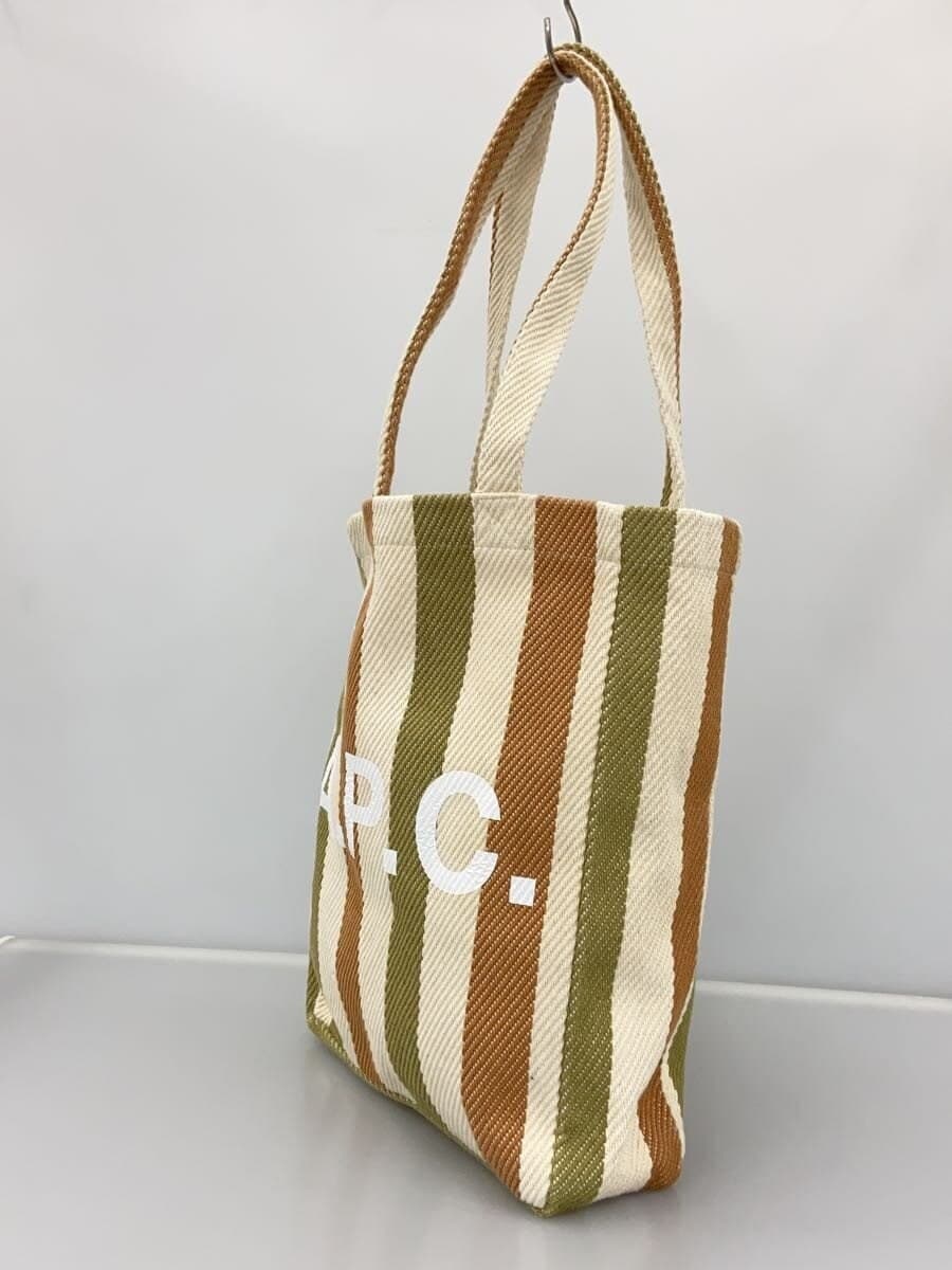 A.P.C. Tote Bag Cotton Multicolor Stripe 2