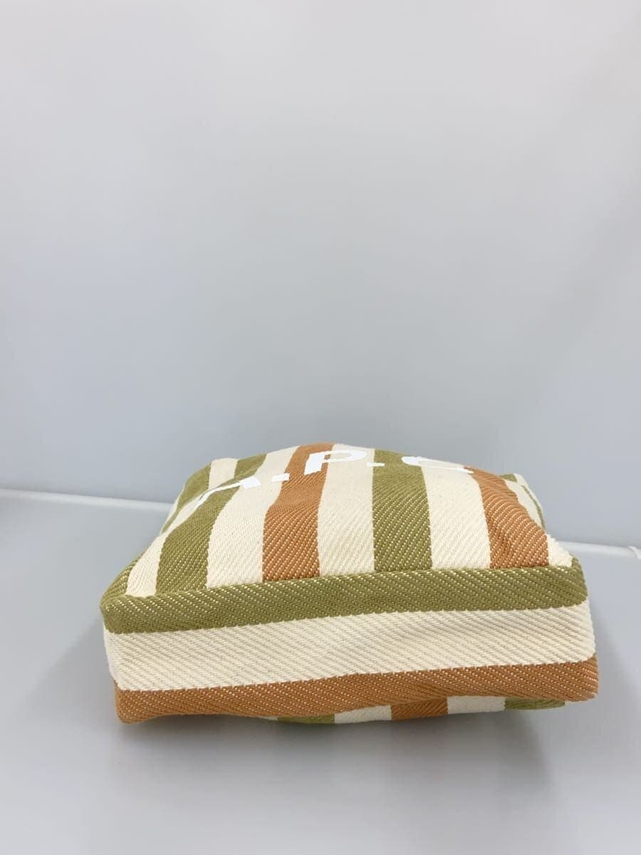 A.P.C. Tote Bag Cotton Multicolor Stripe 4