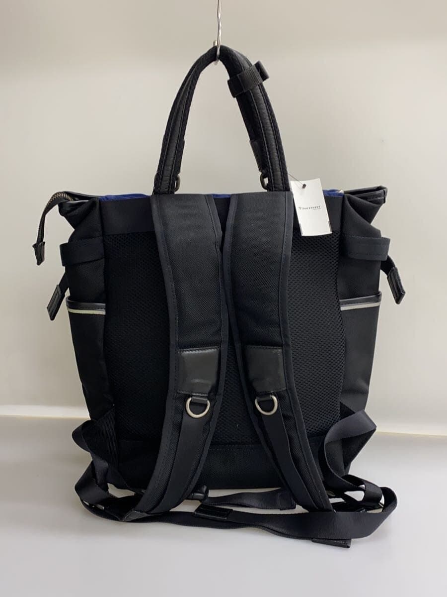 LANVIN en Bleu Tote Bag Nylon BLK Solid 3