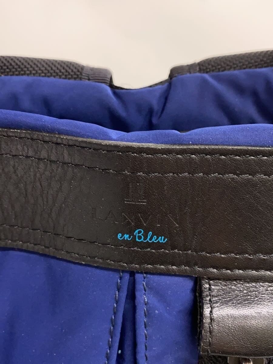 LANVIN en Bleu Tote Bag Nylon BLK Solid 5