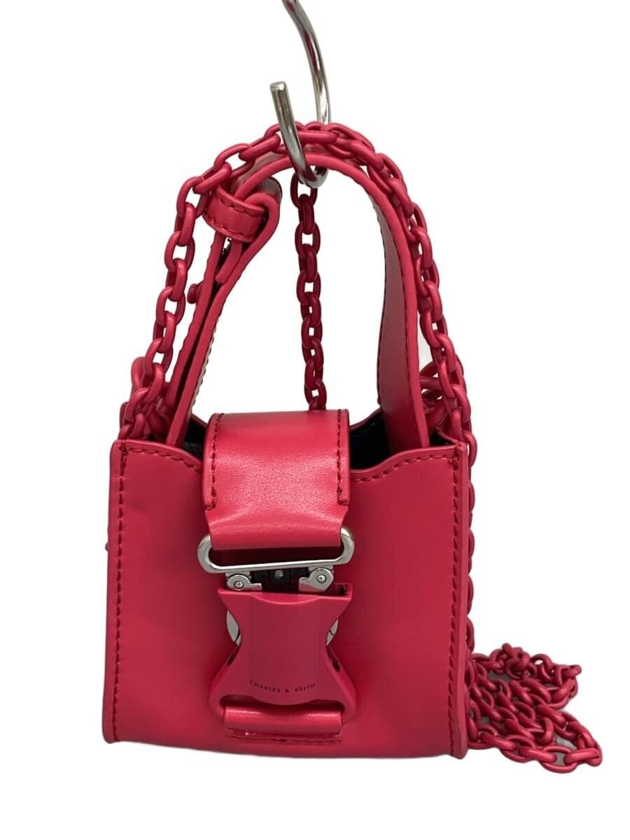 CHARLES&KEITH Shoulder Bag Leather PNK Solid