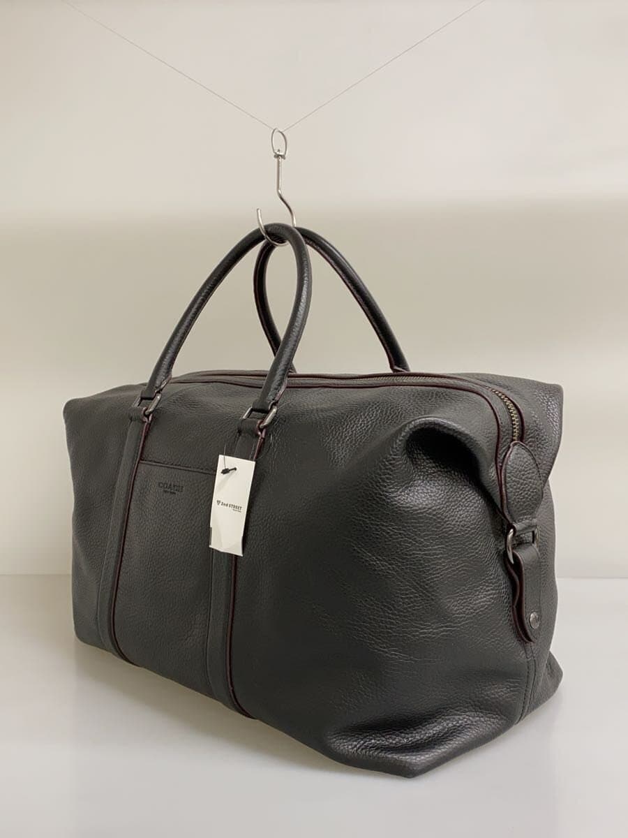 COACH Boston Bag Leather BLK Solid 2