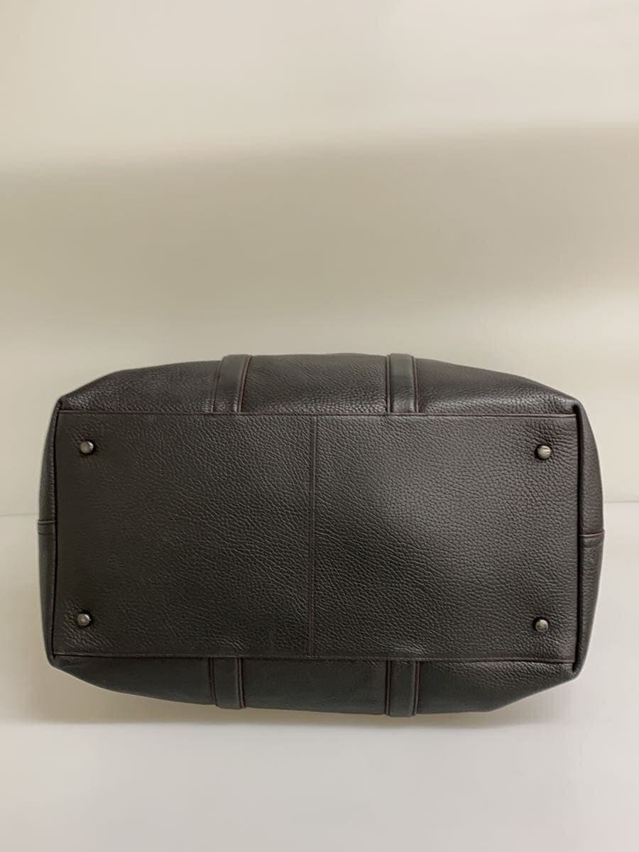 COACH Boston Bag Leather BLK Solid 4