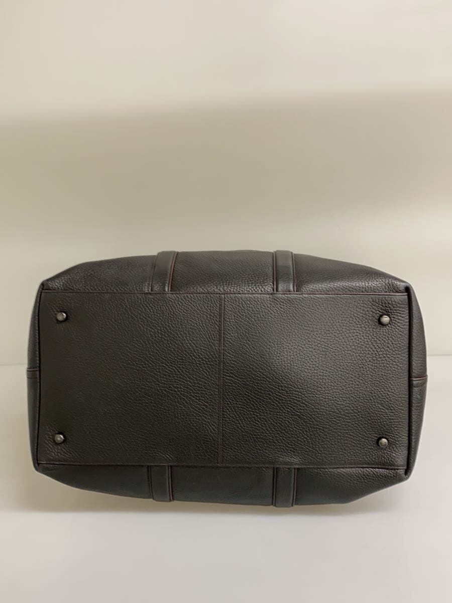 COACH Boston Bag Leather BLK Solid 4