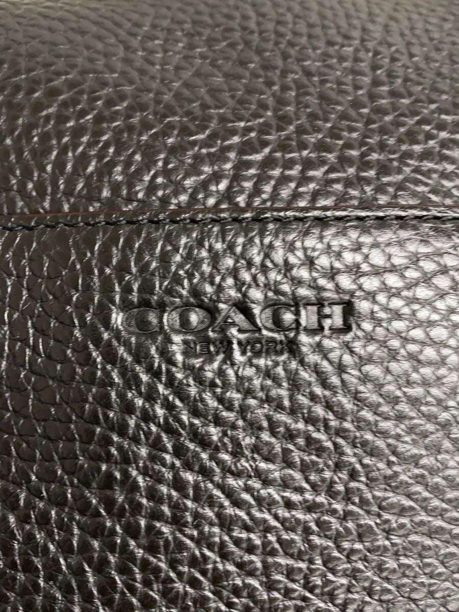 COACH Boston Bag Leather BLK Solid 5