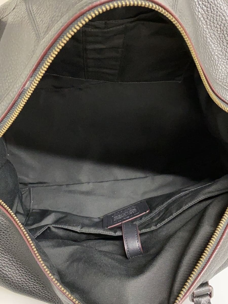 COACH Boston Bag Leather BLK Solid 6