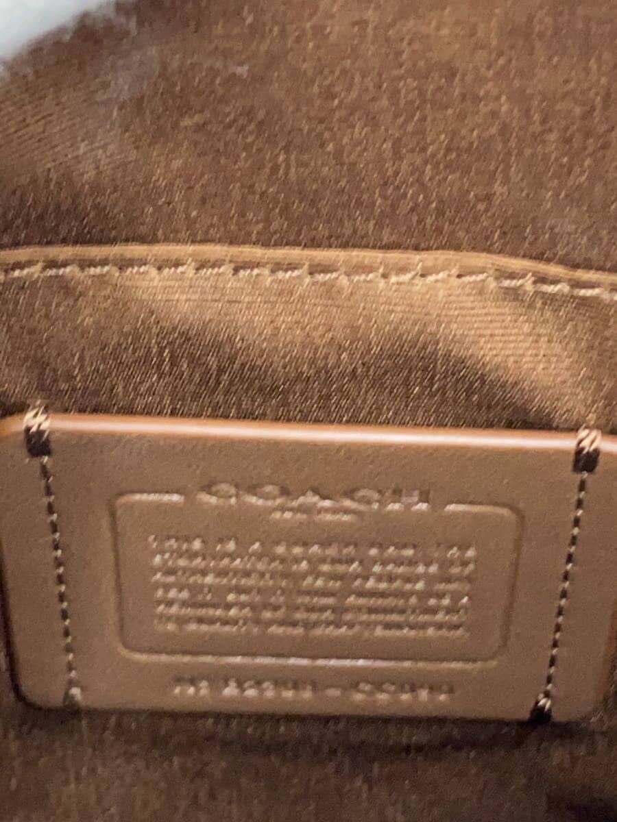 COACH Shoulder Bag Leather CML All Over Pattern cc090 5