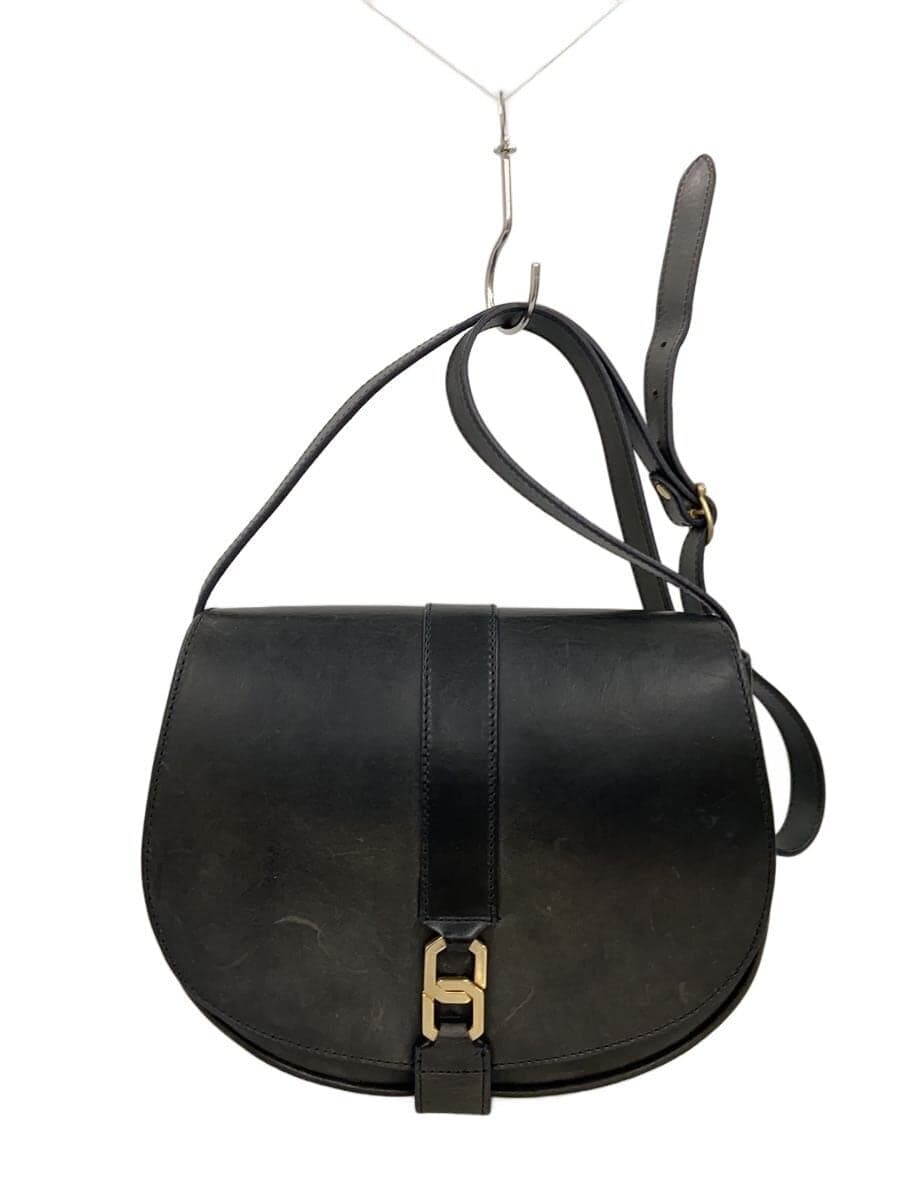 A.P.C. shoulder bag leather black plain