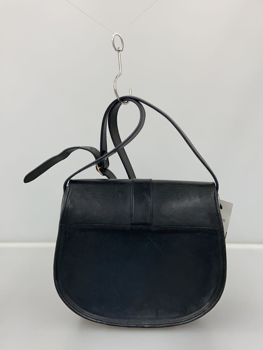 A.P.C. shoulder bag leather black plain 3