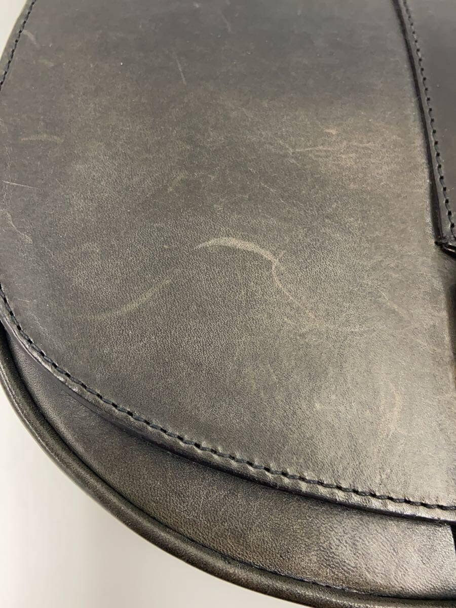 A.P.C. shoulder bag leather black plain 7