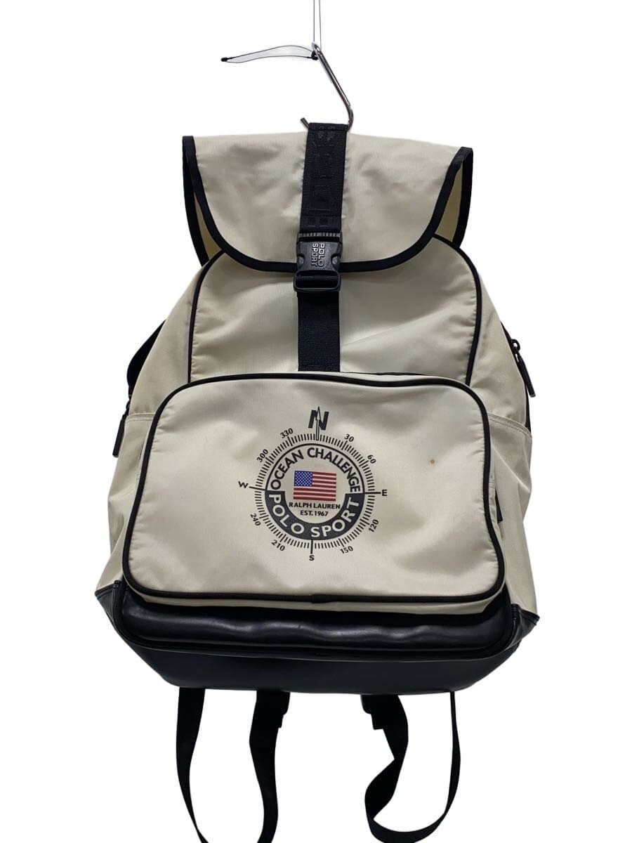 POLO SPORT90s Stain Backpack Nylon WHT Solid