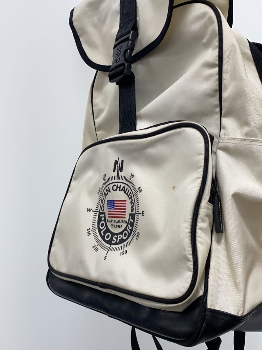 POLO SPORT90s Stain Backpack Nylon WHT Solid 2